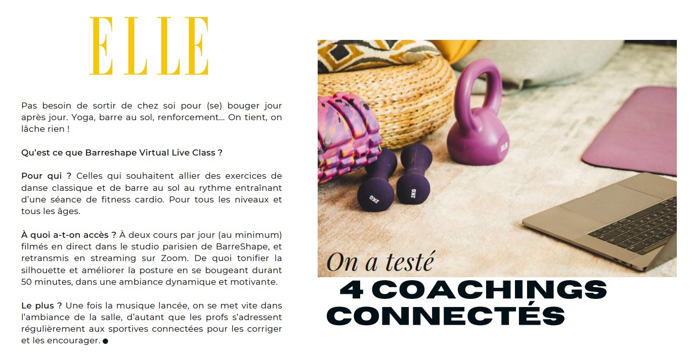 presse ELLE barreshape